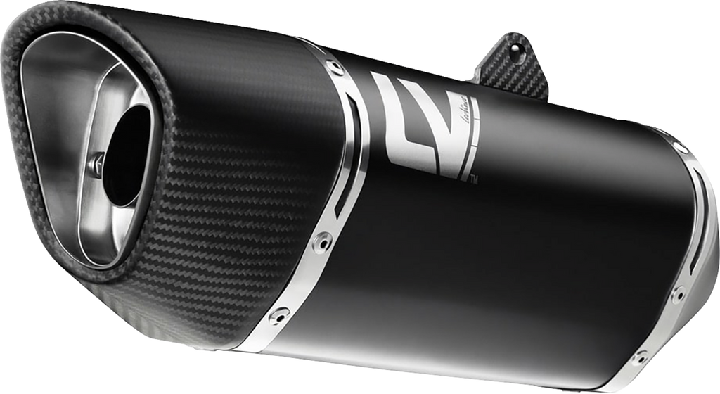 LEOVINCE LV-14 R Slip-On Muffler - Black - Ninja 1000 SX 15602BU