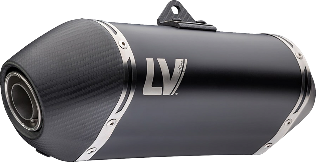 LEOVINCE LV-14 Slip-On Muffler - Black - XL 750 Transalp 15601BU
