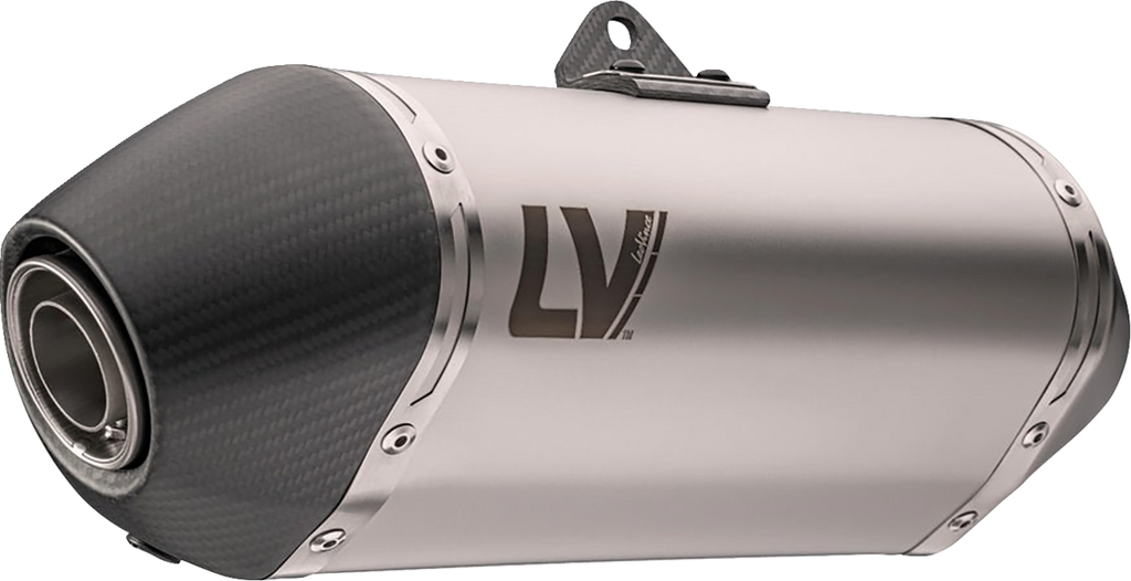 LEOVINCE LV-14 Slip-On Muffler - Stainless Steel - XL 750 Transalp 15601U