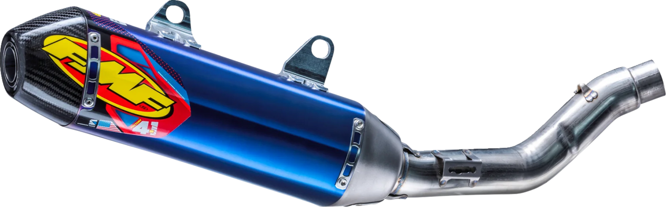 FMF Factory 4.1 RCT Slip-On Muffler with Carbon Cap - Titanium Anodized - TF 250-X 045695