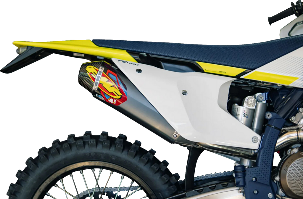 FMF Factory 4.1 RCT Slip-On Muffler with Carbon Cap - Aluminum - KX 250 042411