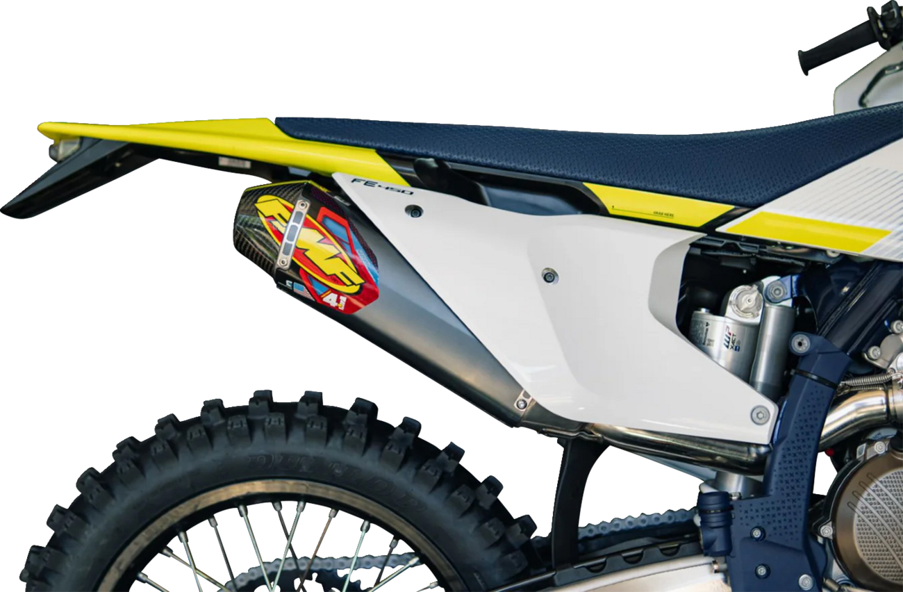 FMF Factory 4.1 RCT Slip-On Muffler with Carbon Cap - Aluminum - KX 250 042411