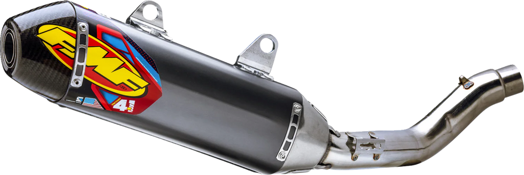 FMF Factory 4.1 RCT Slip-On Muffler with Carbon Cap - Aluminum - KX 250 042411