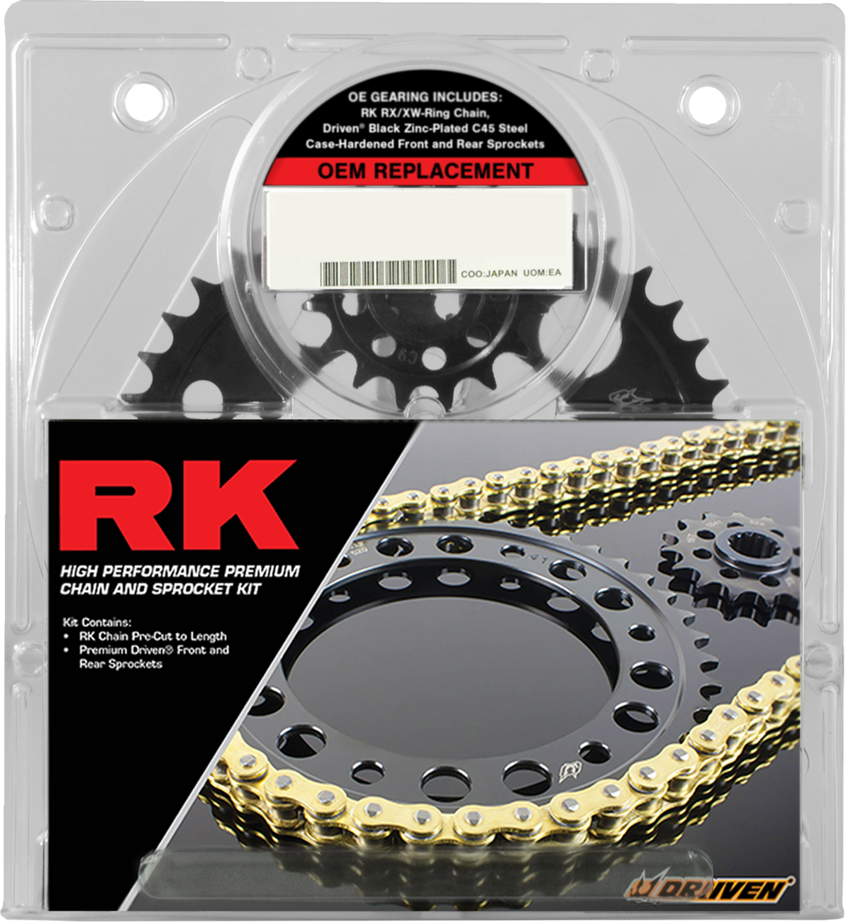 RK Chain and Sprocket Kit - OEM Replacement - Natural - Suzuki GSX 1300 R 3136-090EX