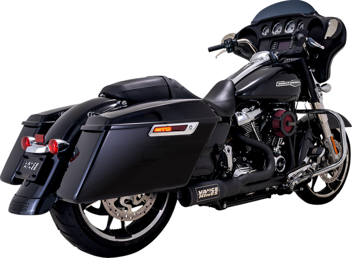 VANCE & HINES 2-into-1 High Output PCX™ Exhaust System - Black - Touring 47321-22