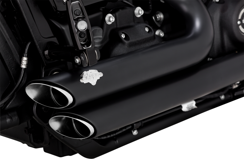 VANCE & HINES Shortshots Staggered PCX™ Exhaust System - Matte Black 47333-22