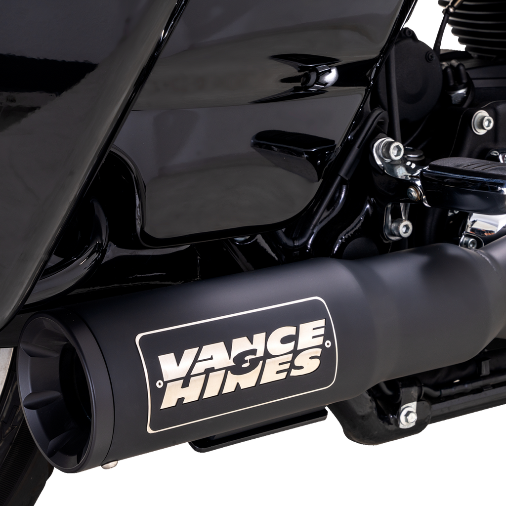 VANCE & HINES 2-into-1 High Output PCX™ Exhaust System - Black - Touring 47321-22