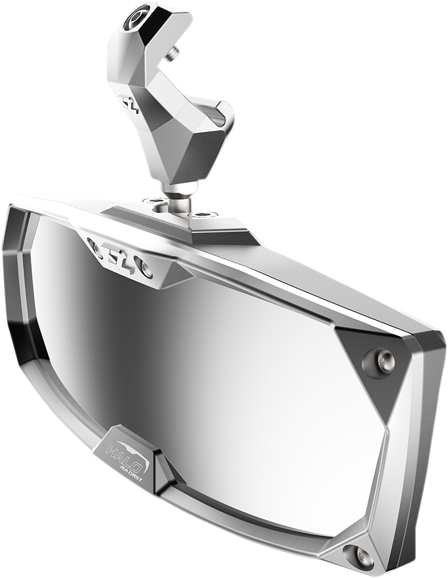 SEIZMIK Halo R Rear View Mirror with Cast Aluminum Bezel - Polaris Pro-Fit - Mirror / Halo R / Rear View / Rectangle / Silver / Polaris Pro-Fit Ranger 0640-1404