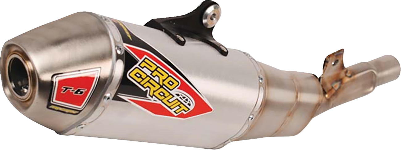 PRO CIRCUIT T-6 Slip-On Muffler - Stainless Steel 1821-2090