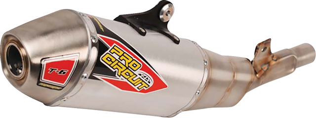 Pro Circuit T-6 Slip-On Muffler - Stainless Steel 1821-2090