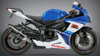 Yoshimura GSX-R600/750 11-26 Alpha Stainless Slip-On Exhaust, w/ Carbon Fiber Muffler