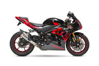 Yoshimura GSX-R1000 17-25 AT2 Stainless Slip-On Exhaust, w/ Stainless Muffler
