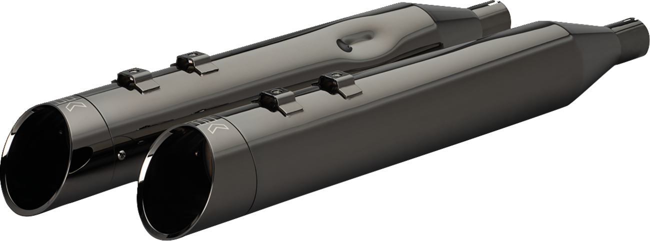 KHROME WERKS 4-1/2" HP-Plus® Slip-On Mufflers with Edge Tip - Eclipse® / M8 1801-1823