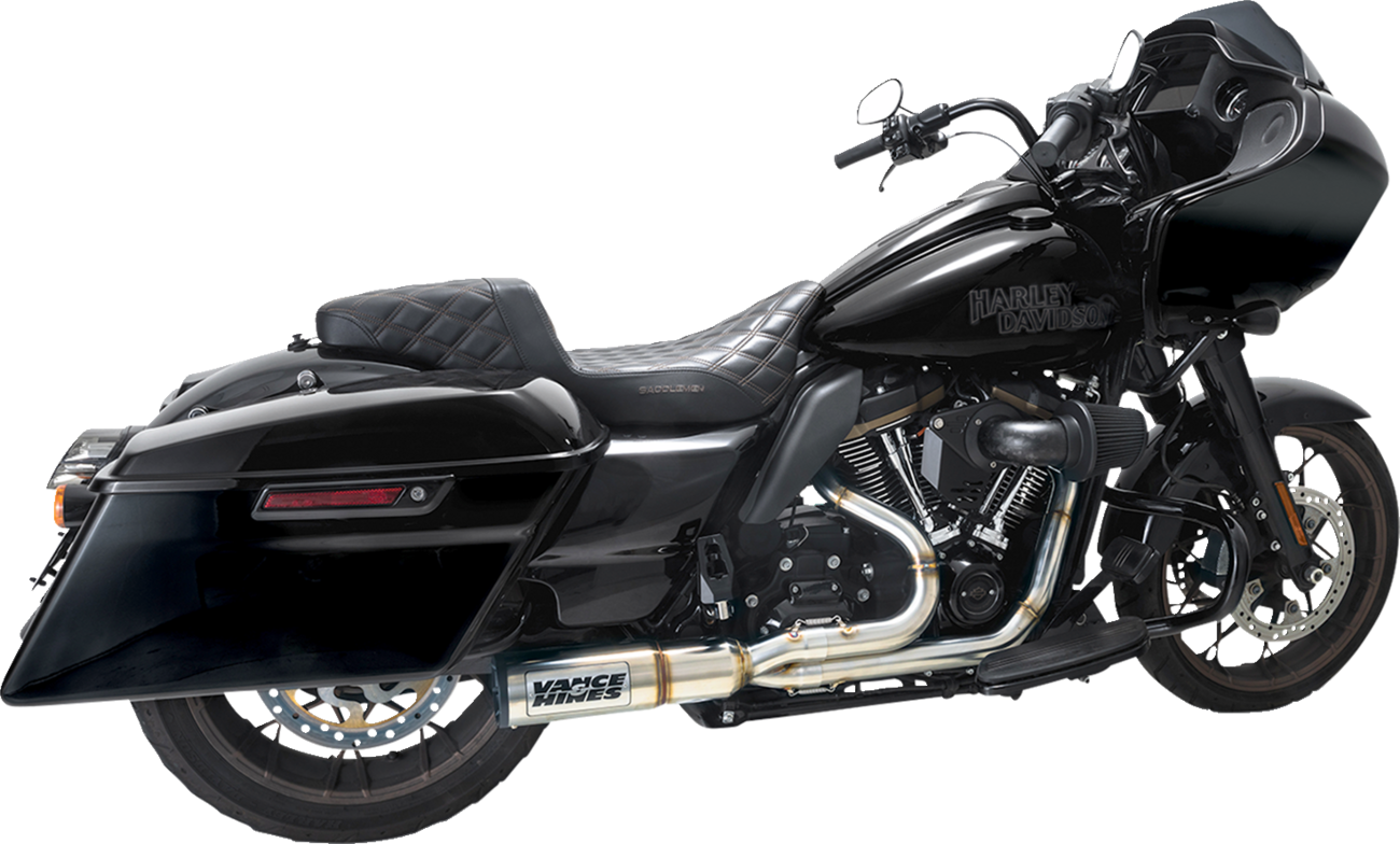 2-into-1 High Output PCX™ Exhaust System - Brushed - Touring