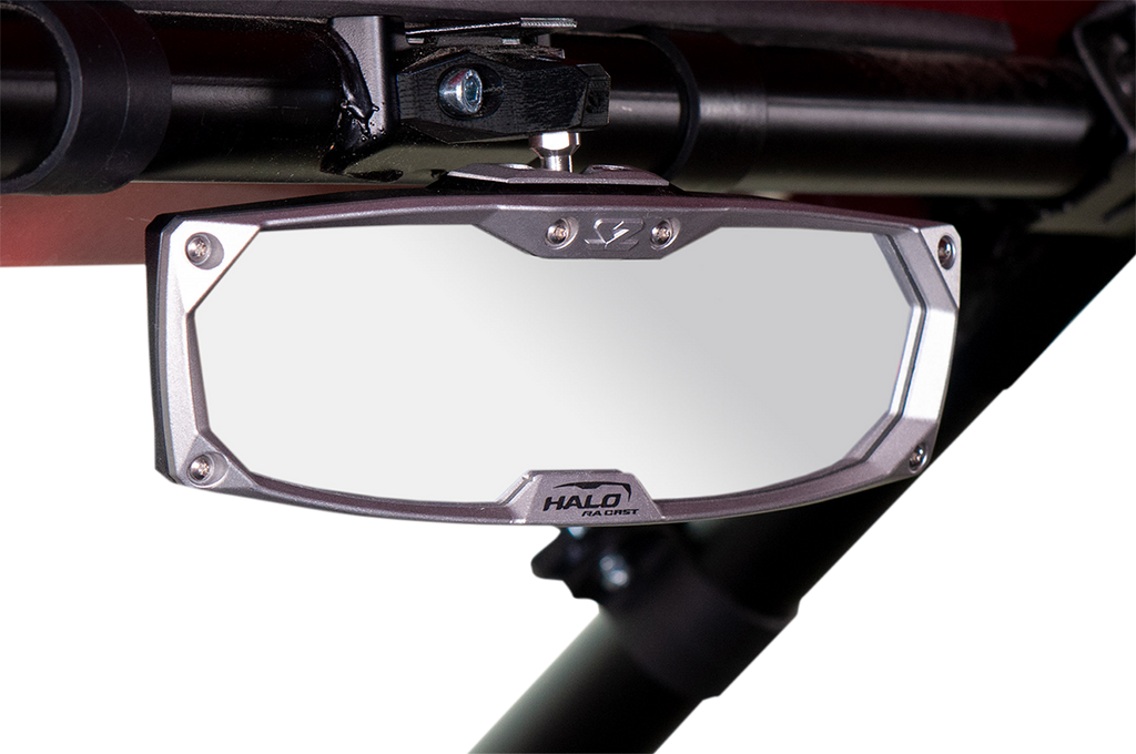 SEIZMIK Halo R Rear View Mirror with Cast Aluminum Bezel - Pro XP - Mirror / Halo R / Rear View / Rectangle / Black w/Silver Bezel / Pro XP 0640-1455