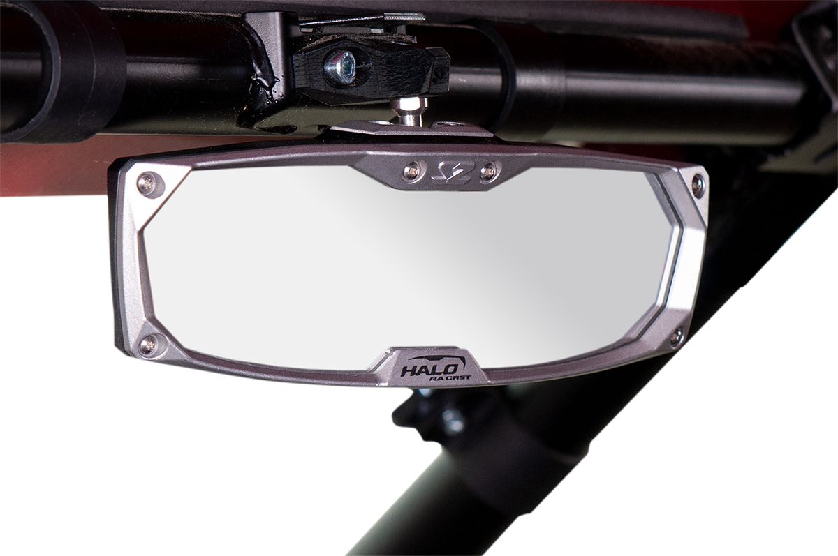 SEIZMIK Halo R Rear View Mirror with Cast Aluminum Bezel - Pro XP - Mirror / Halo R / Rear View / Rectangle / Black w/Silver Bezel / Pro XP 0640-1455