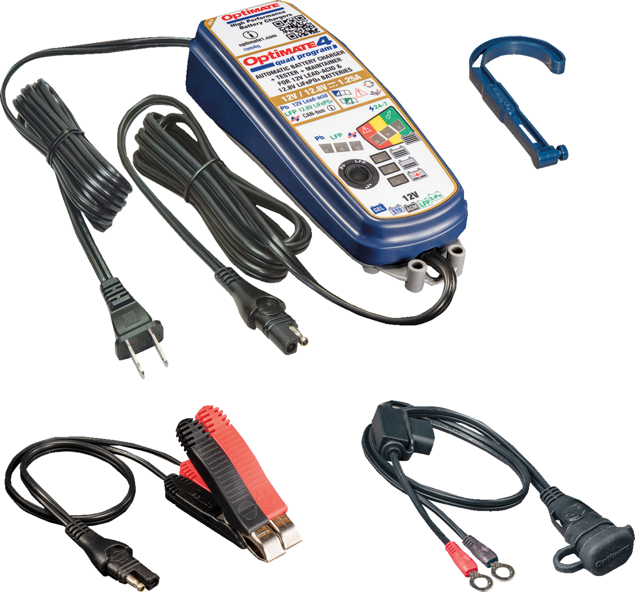 TECMATE OptiMate™ 4 Quad Program - Battery Charger/Maintainer / Quad Programer 3807-0675