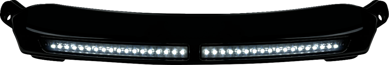 CUSTOM DYNAMICS LED Windshield Trim - Gloss Black 2040-3230