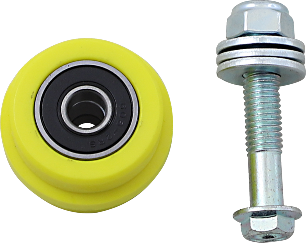 T.M. DESIGNWORKS Chain Roller - Yellow / Suzuki/TM/Yamaha 1231-1423
