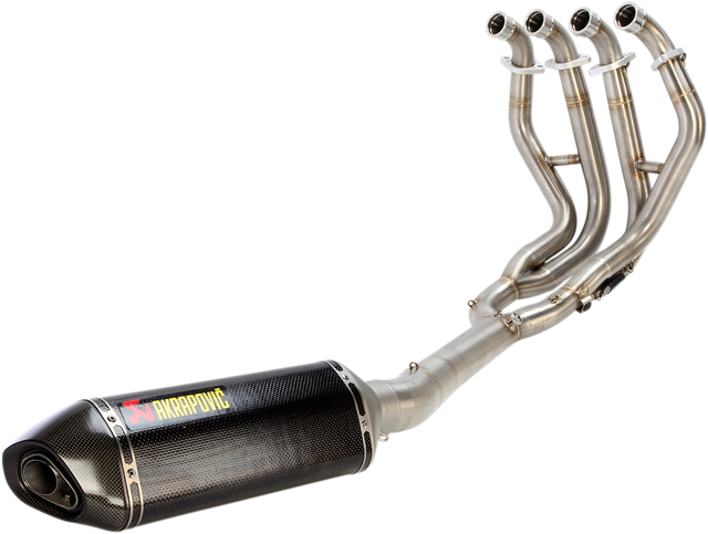 Akrapovic Racing Line Exhaust System - Stainless Steel/Titanium S-S6R9-WT - Suzuki V-STROM 650 2017-2024