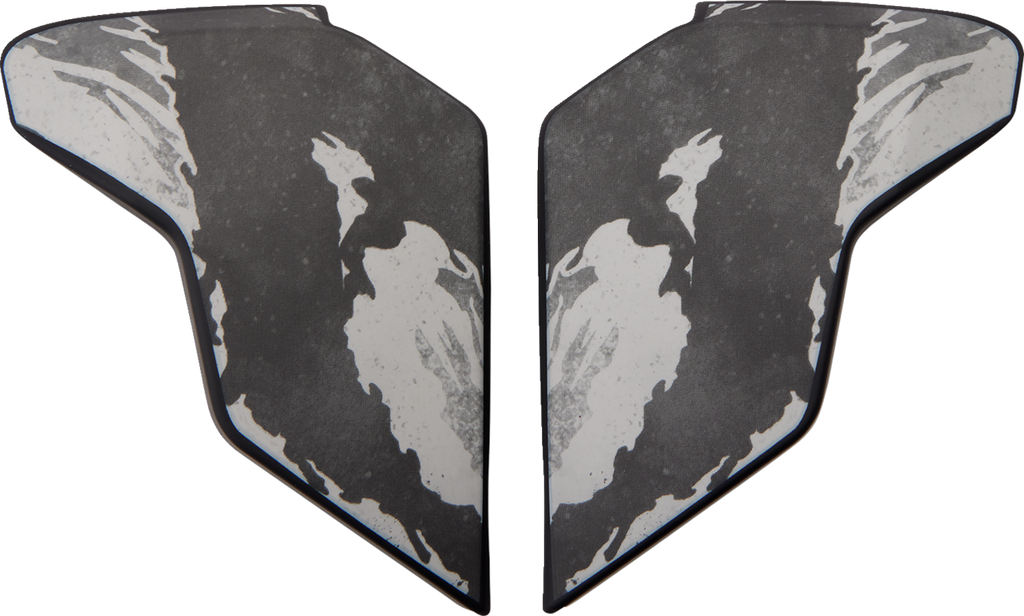 ICON Airflite™ Helmet Side Plates — Hooligan CE Tigersblood™ - Airflite™ Side Plates / Tiger's Blood / Gray 0133-1483
