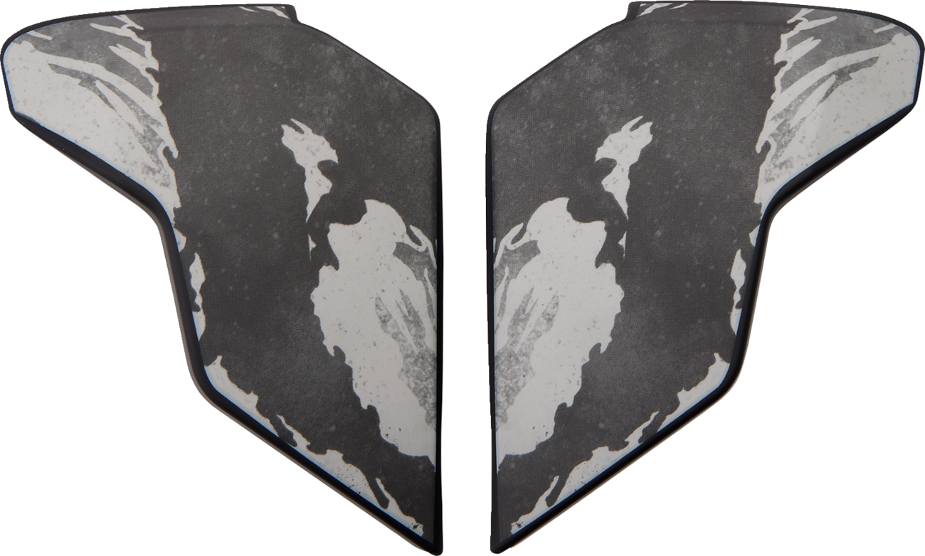 ICON Airflite™ Helmet Side Plates — Hooligan CE Tigersblood™ - Airflite™ Side Plates / Tiger's Blood / Gray 0133-1483