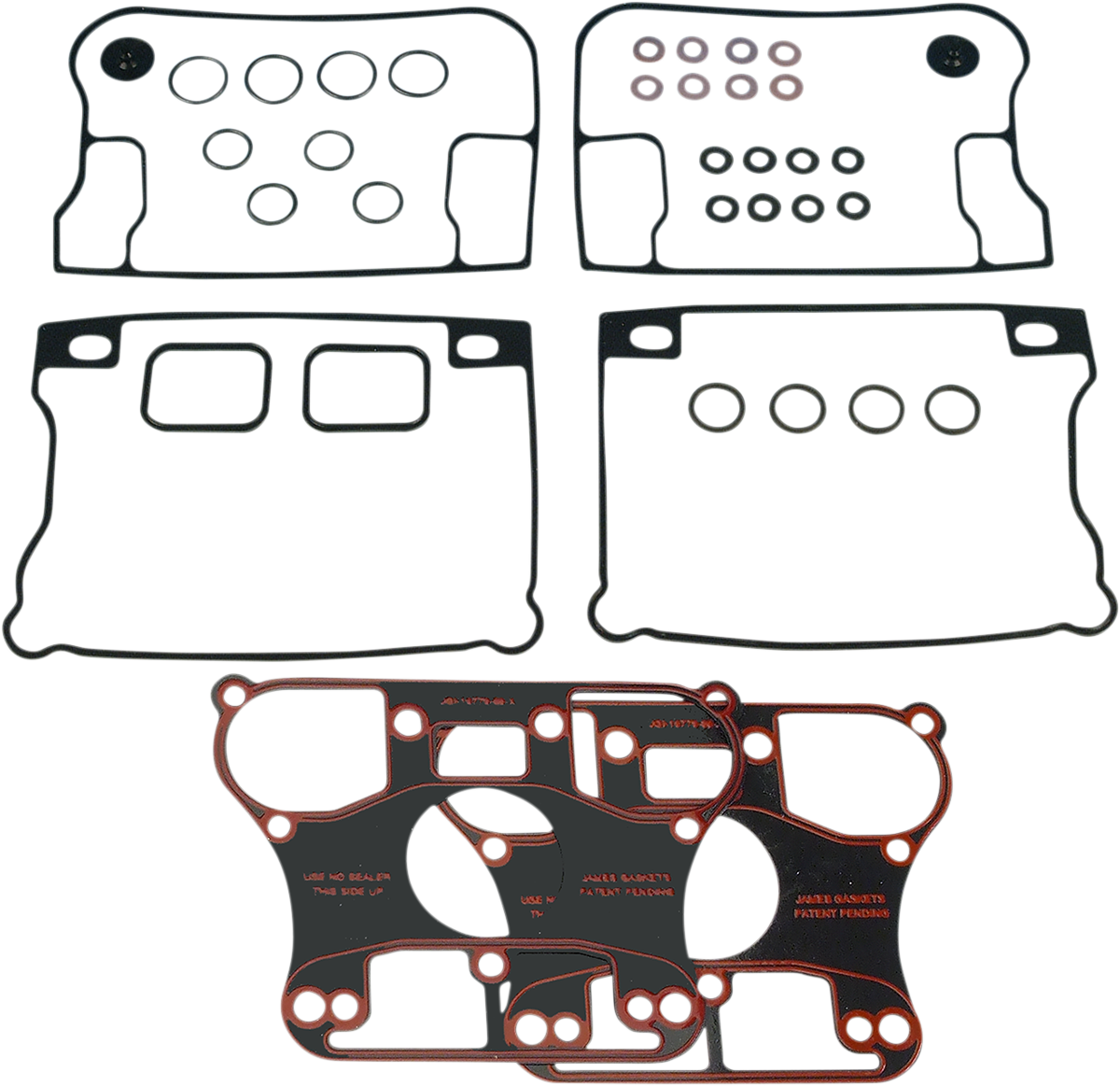 JAMES GASKET Rocker Box Gasket Kit - Rocker Box Rubber Gasket / Big Twin DS-173316
