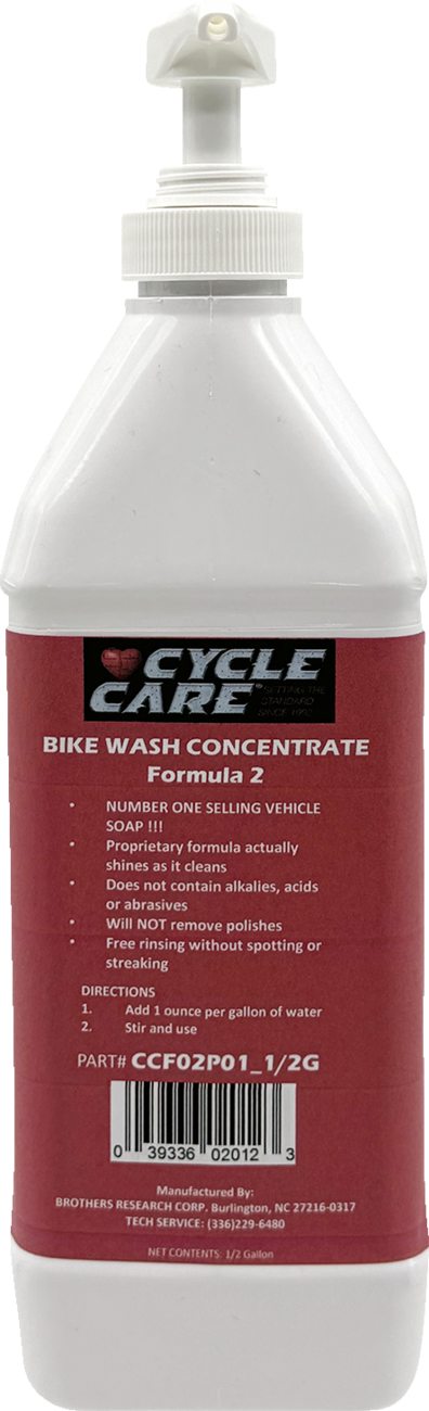 CYCLE CARE FORMULAS Formula 2 Bike Wash - Bag in Box / 1/2 U.S. gal. 3704-0434