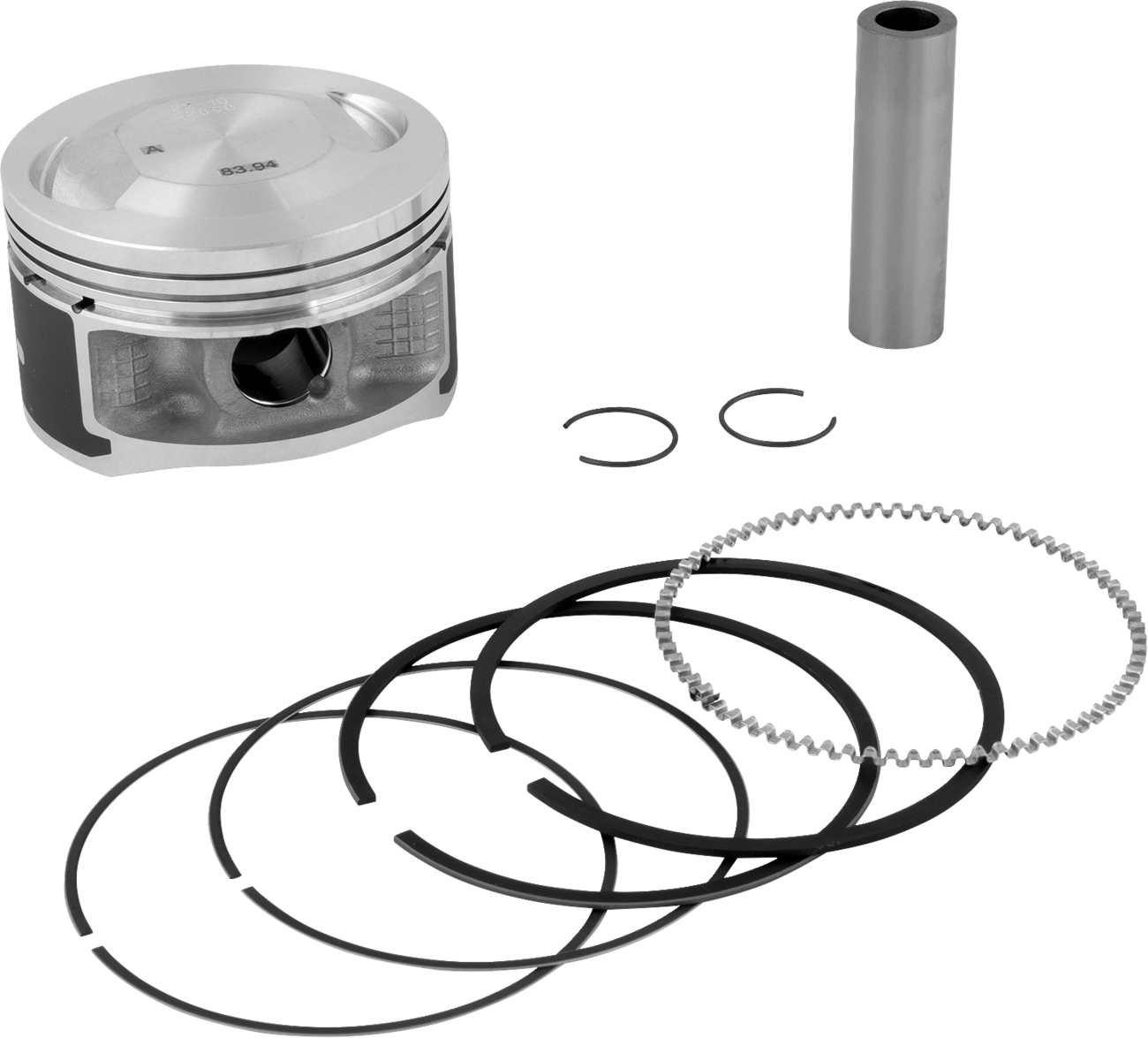 VERTEX Piston Kit Cast Replica Stroker for 4-Stroke - Piston Kit / 83.94 mm / Yamaha YFM350 Raptor / YFM350X Warrior 0910-2637