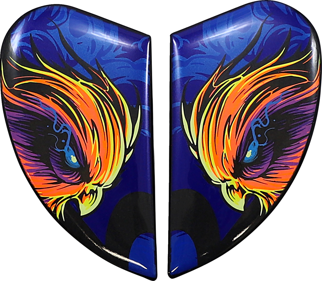 ICON Airform™ Helmet Side Plates — Warden - Airform™ Side Plates / Warden / Blue 0133-1359