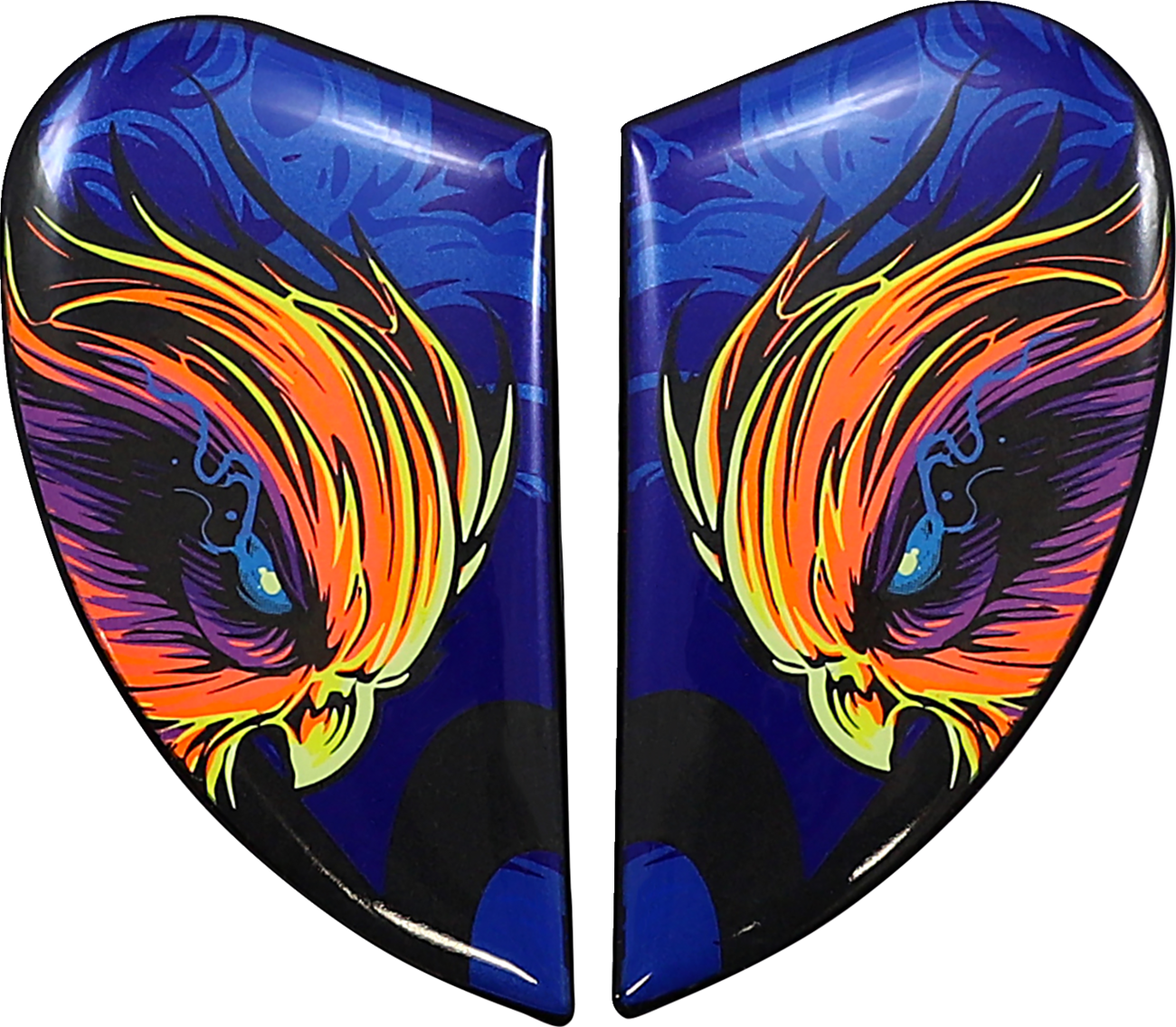 ICON Airform™ Helmet Side Plates — Warden - Airform™ Side Plates / Warden / Blue 0133-1359