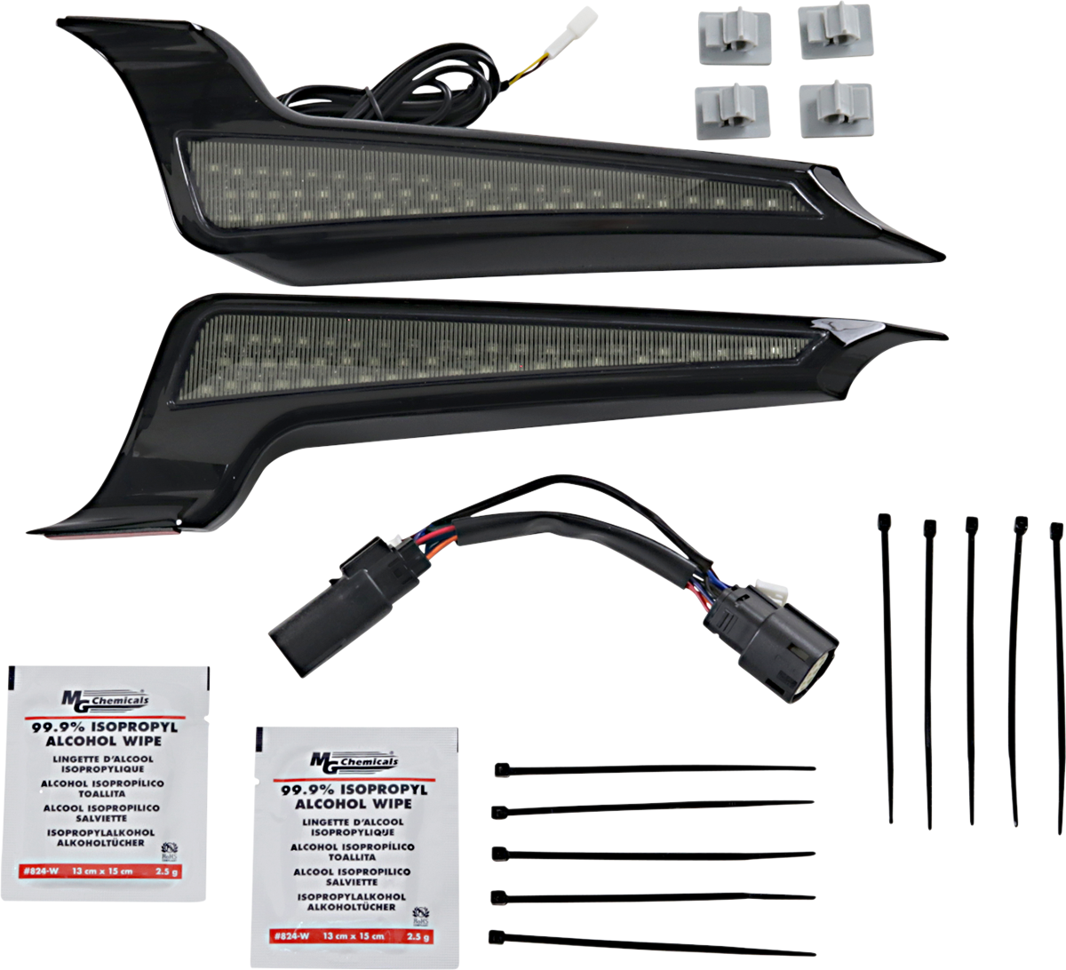 CUSTOM DYNAMICS Fascia LED Light Panels - Black/Smoke 2040-2511