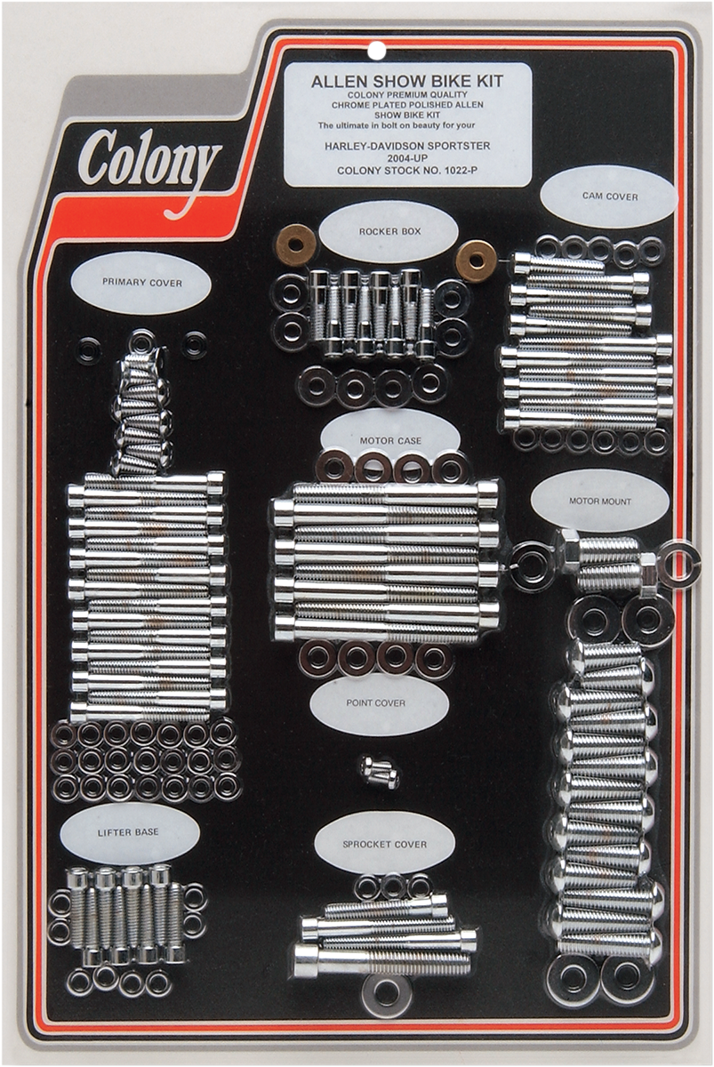 COLONY Bolt Kit - Complete/Motor / Socket-Head / Sportster 2401-0101