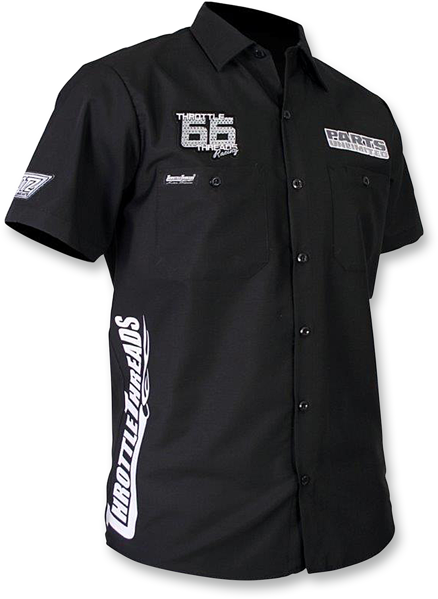 Throttle Threads Snow Monochrome Shop Shirt