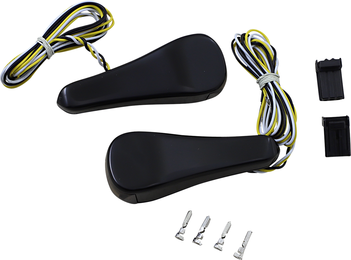 ALLOY ART Turn Signals - LED / Front / Smooth / Black 2020-0478