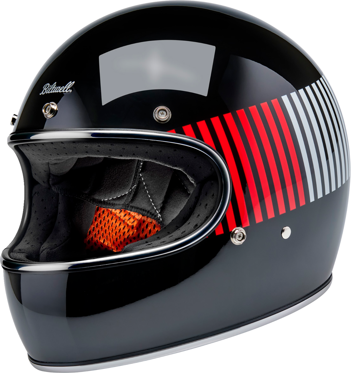 BILTWELL Gringo Helmet - Raceflow / Black/Red/White/Blue / XS 0101-20282