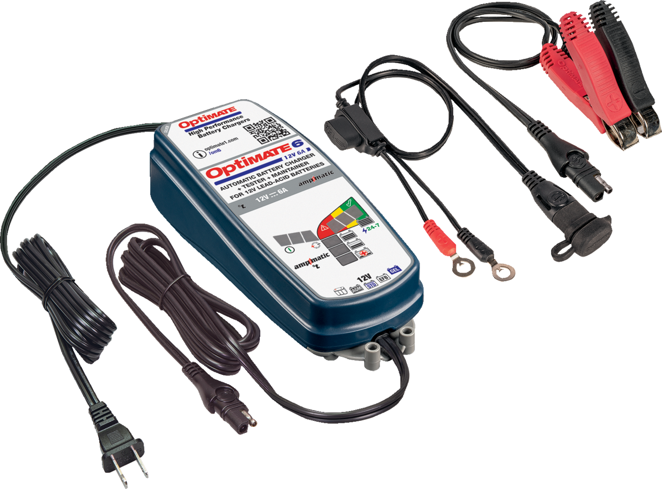 TECMATE Optimate™ 6 Ampmatic Sliver Series - Battery Charger/Maintainer 3807-0596
