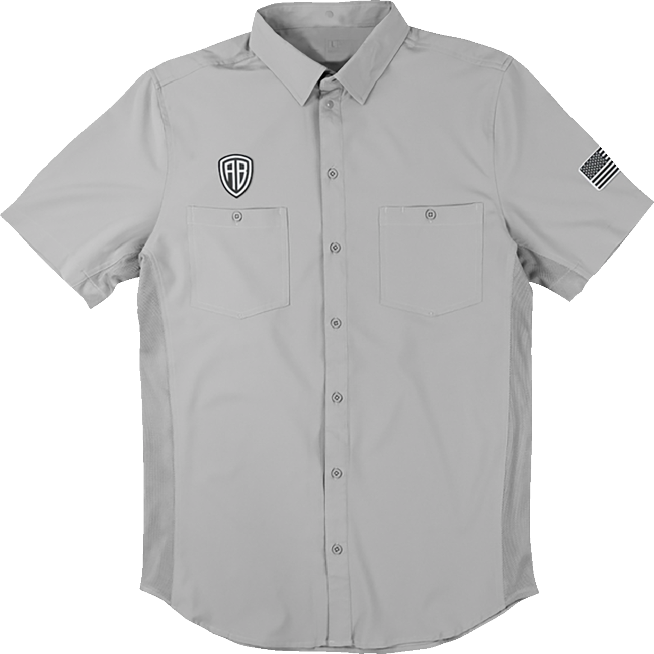 AMERICAN BIKER Let's Ride Vented Shirt - Gray/Black / Medium 3040-3415