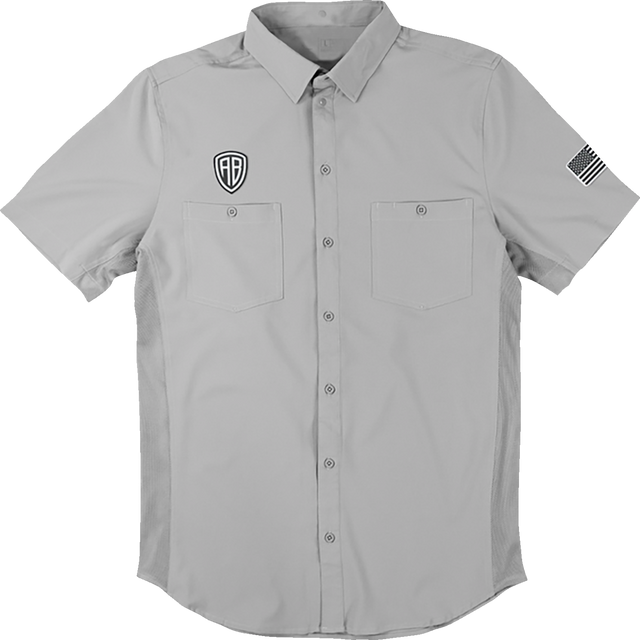 AMERICAN BIKER Let's Ride Vented Shirt - Gray/Black / Small 3040-3414