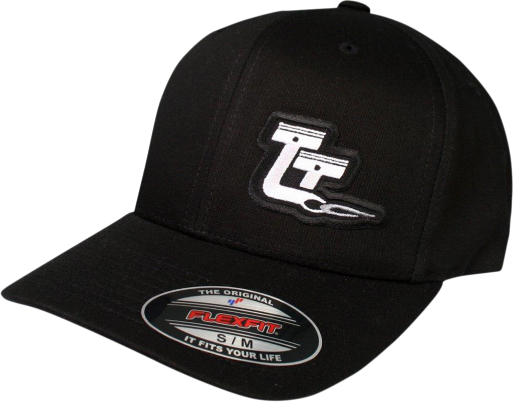 Throttle Threads Curved Bill Hat - Black / Large/XL 2501-2098
