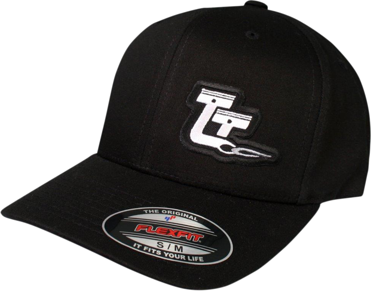 Throttle Threads Curved Bill Hat - Black / Large/XL 2501-2098