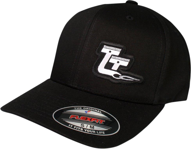 Throttle Threads Curved Bill Hat - Black / Large/XL 2501-2098