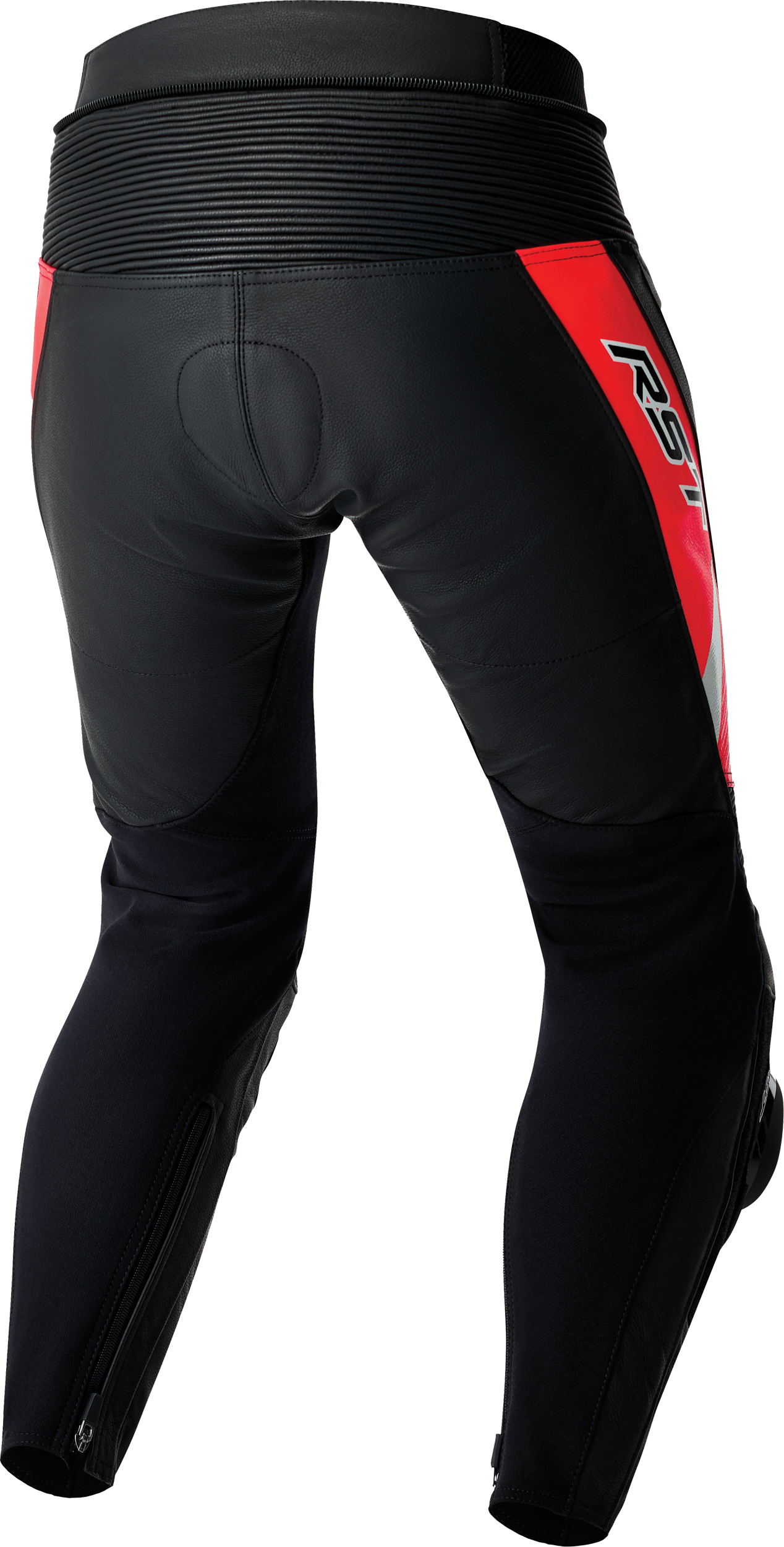 RST Tractech Evo 5 CE Men's Leather Pants - Black / Fluorescent Red - View 8