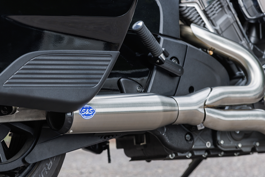 2-into-1 Qualifier Exhaust System - 50-State - Brushed - Stainless Steel