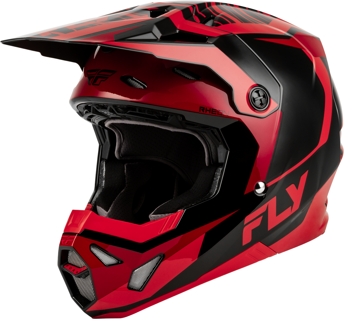 FLY Racing Formula CP Charge Helmet (2027) - Black / Red - View 3