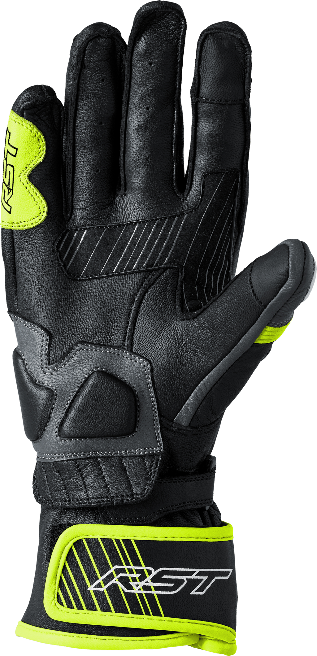 RST Fulcrum CE Men's Glove - Grey / Fluorescent Yellow / Black - View 10