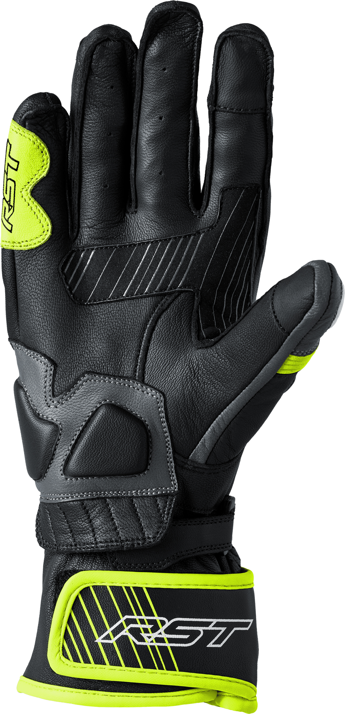 RST Fulcrum CE Men's Glove - Grey / Fluorescent Yellow / Black - View 10