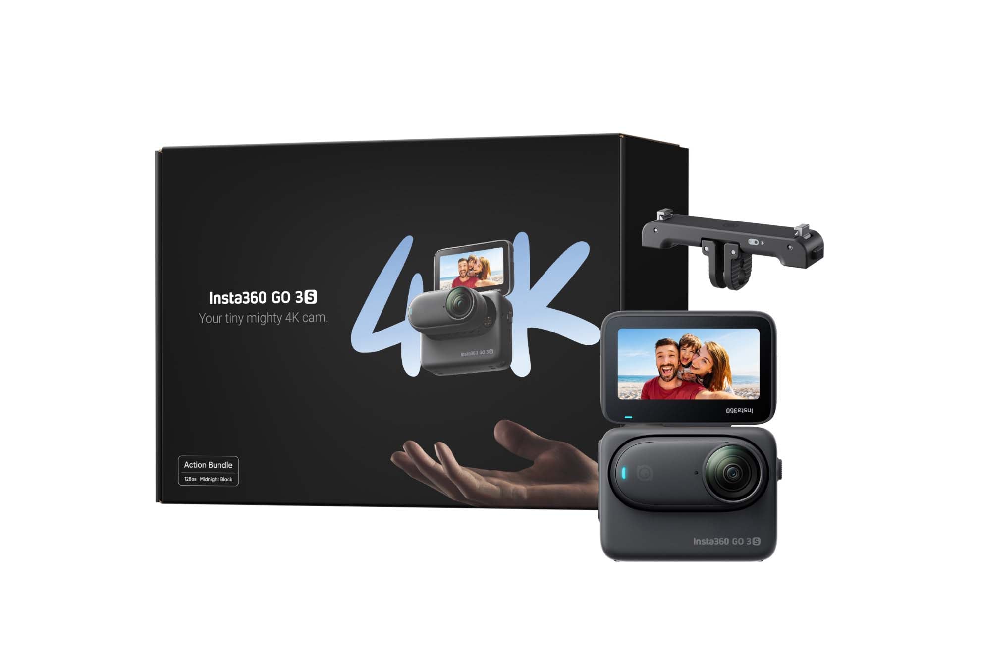 Insta360 GO 3S Action Bundle 128GB - Midnight Black