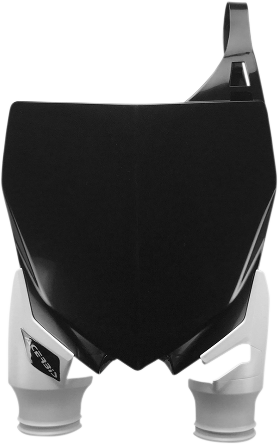 ACERBIS Raptor Number Plate - Black/White 0520-1903
