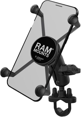 RAM Mounts RAM-B-149Z-A-UN10U X-Grip Large Phone Mount with Handlebar U-Bolt Base Short